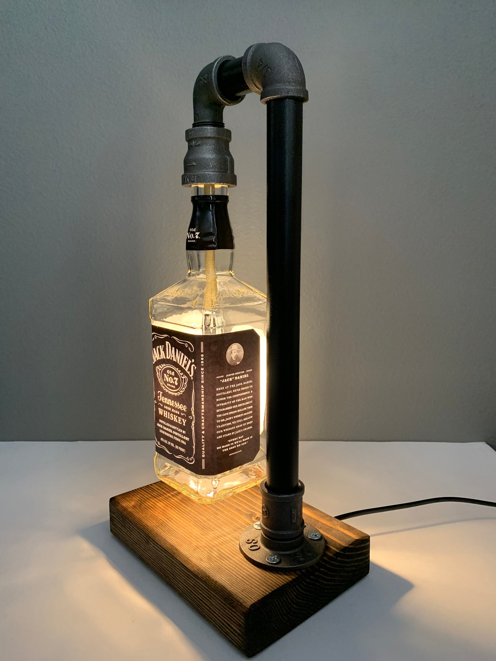 Jack Daniel's Lamp Old No 7 Jack Daniel's Gift Etsy
