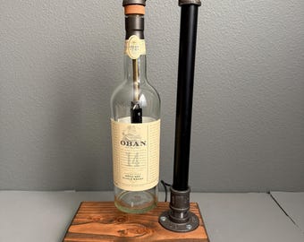 Oban 14 Scotch Whisky Lamp, Oban Scotland, Gift for Scotch Lover, Home Barware, Man Cave Light, Housewarming Gift, Game Room