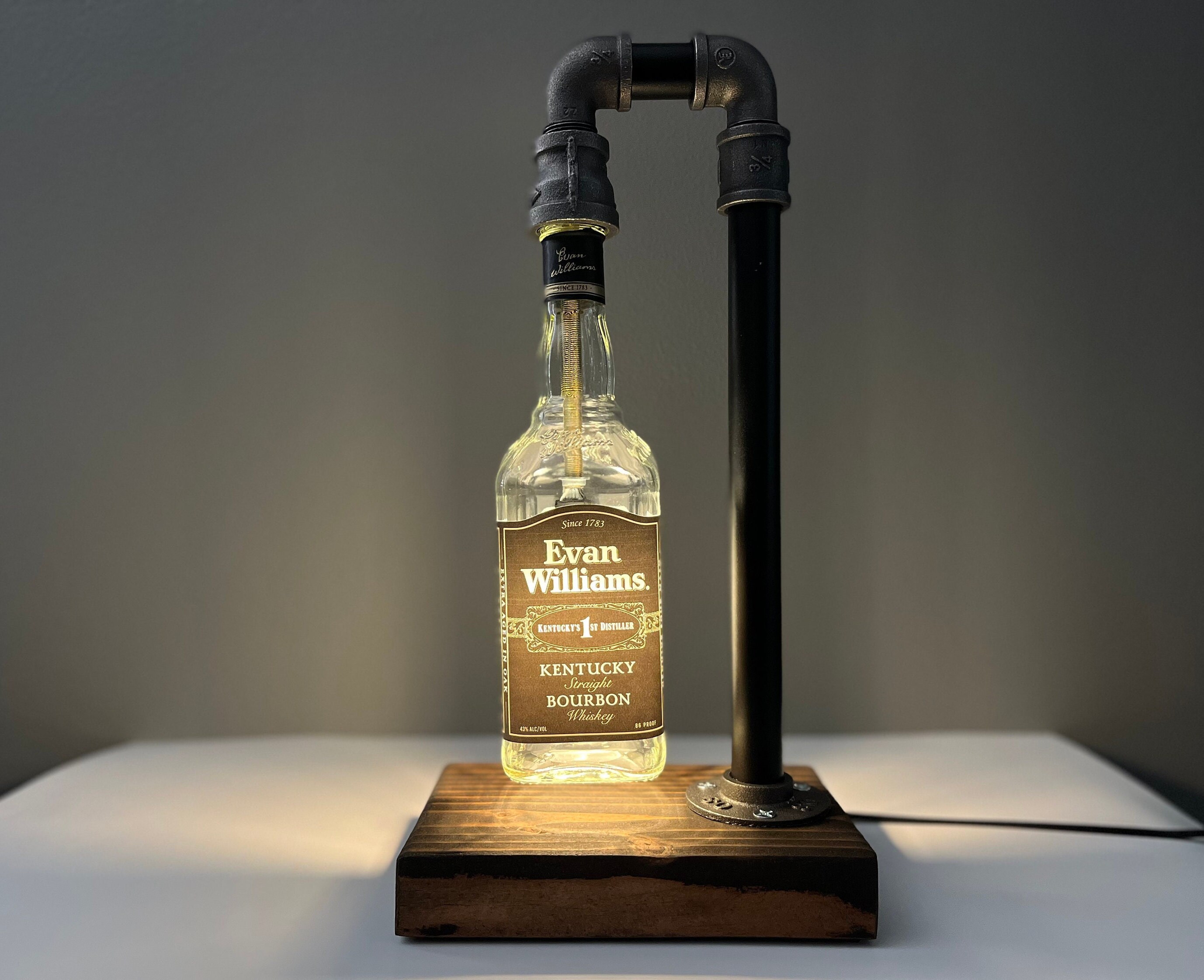 wedding Glenmorangie Whisky Bottle in box -35cl- Upcycle Craft light lamp 