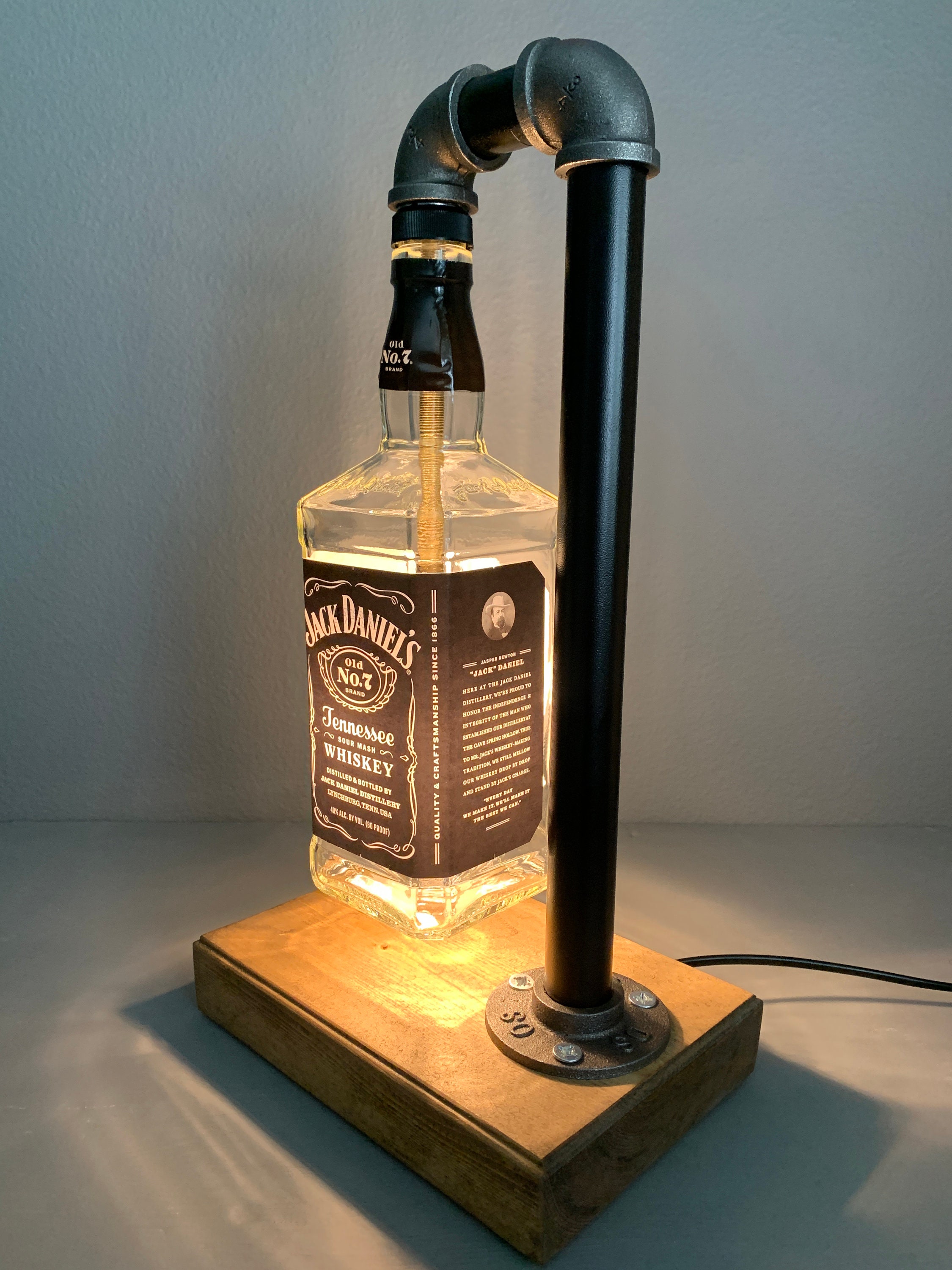 Jack Daniel's Lamp, Old No 7, Jack Daniel's Gift, Home Bar