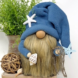 Beach Gnome | Nautical Decor, Beach House Decorations, Summer Gnome