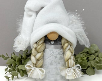 Gnomo ángel / Gnomo femenino, decoración de gnomo, regalo único hecho a mano