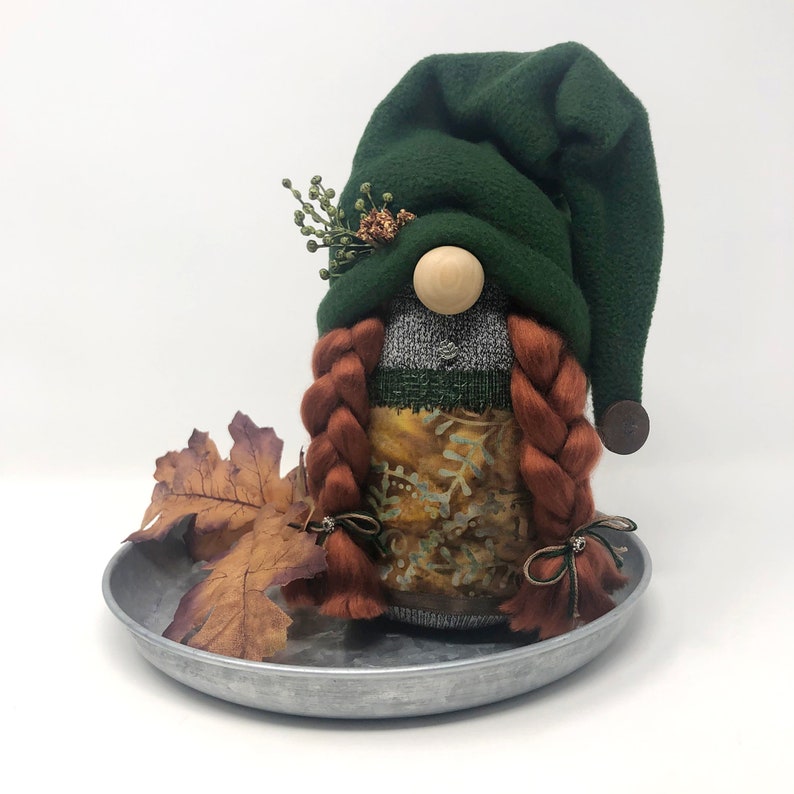 Redhead Female Gnome Boho Gnome Gnome Decor Tiered Tray Etsy