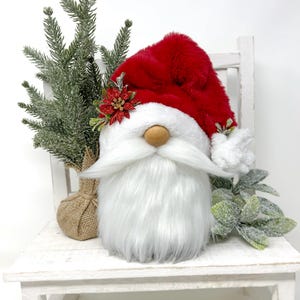 Classic Santa Gnome | Limited Edition, Holiday Gnome Decor, Tomte, Christmas Gnome, Handmade Gift