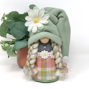 Plaid Spring Gnomes | Spring Gnome Decor, Modern Farmhouse Decor, Handmade Gift, Gnome Couple