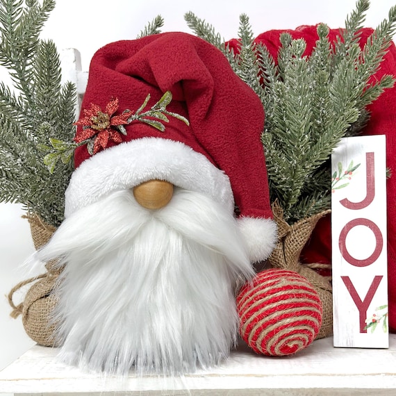 Classic Santa Gnome | Limited Edition, Holiday Gnome Decor, Tomte, Christmas Gnome, Handmade Gift