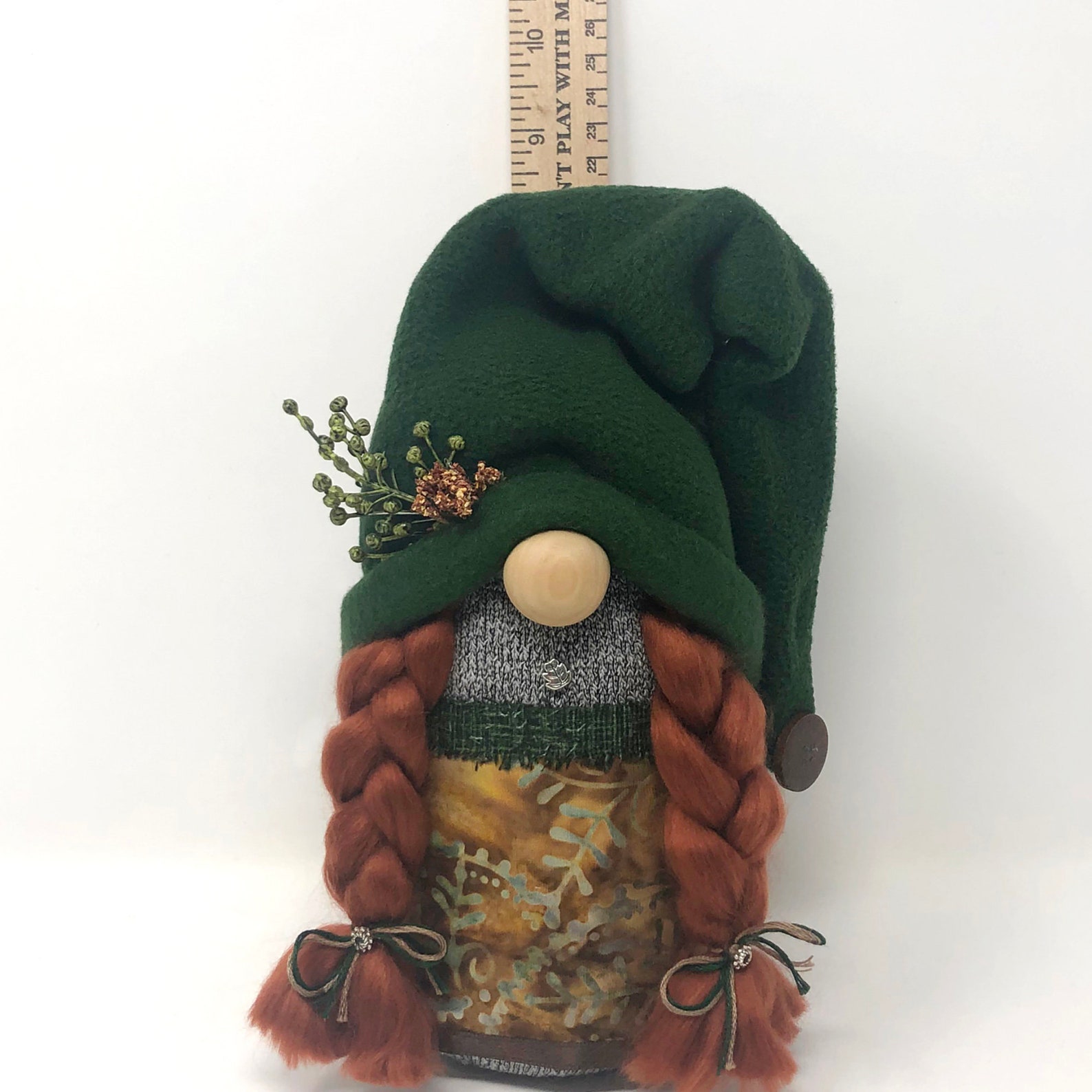 Redhead Female Gnome Boho Gnome Gnome Decor Tiered Tray Etsy