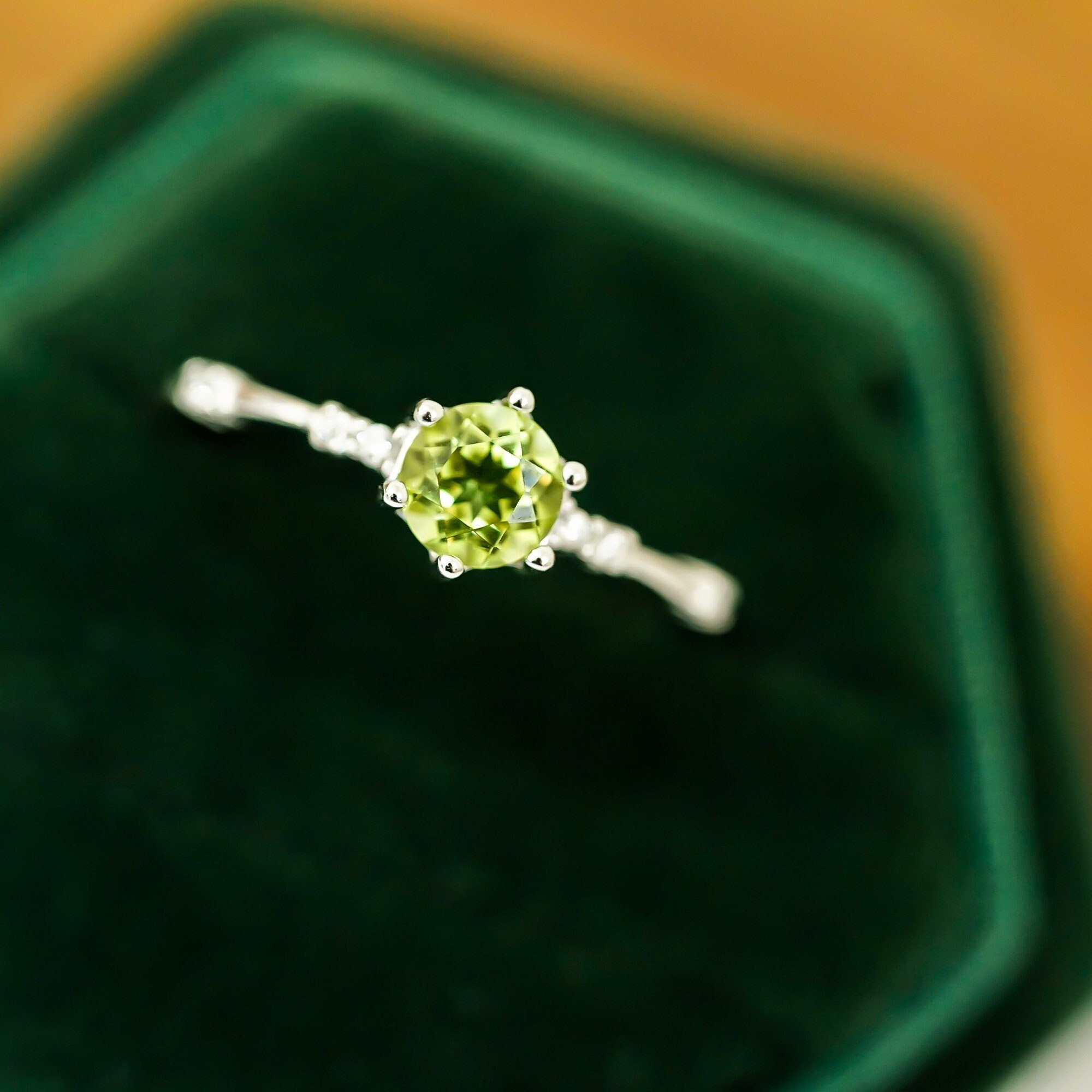 Real peridot rings clearance