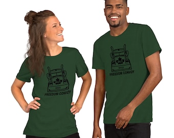 Black FJT Freedom Convoy Logo Unisex T-Shirts Support our Truckers!!!!