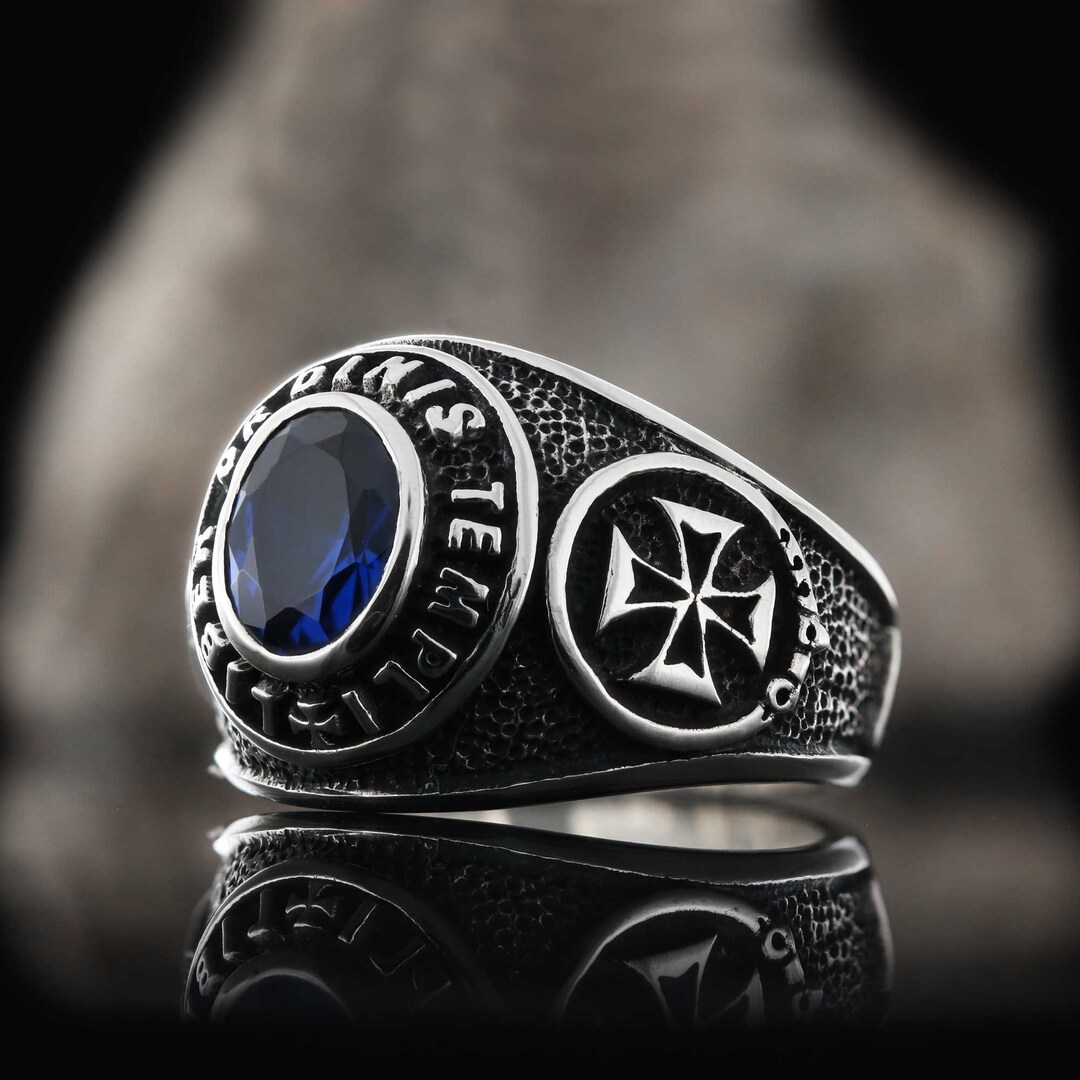 Liber Ordinis Templi Masonic Ring Mason Signet Ring Knights - Etsy UK
