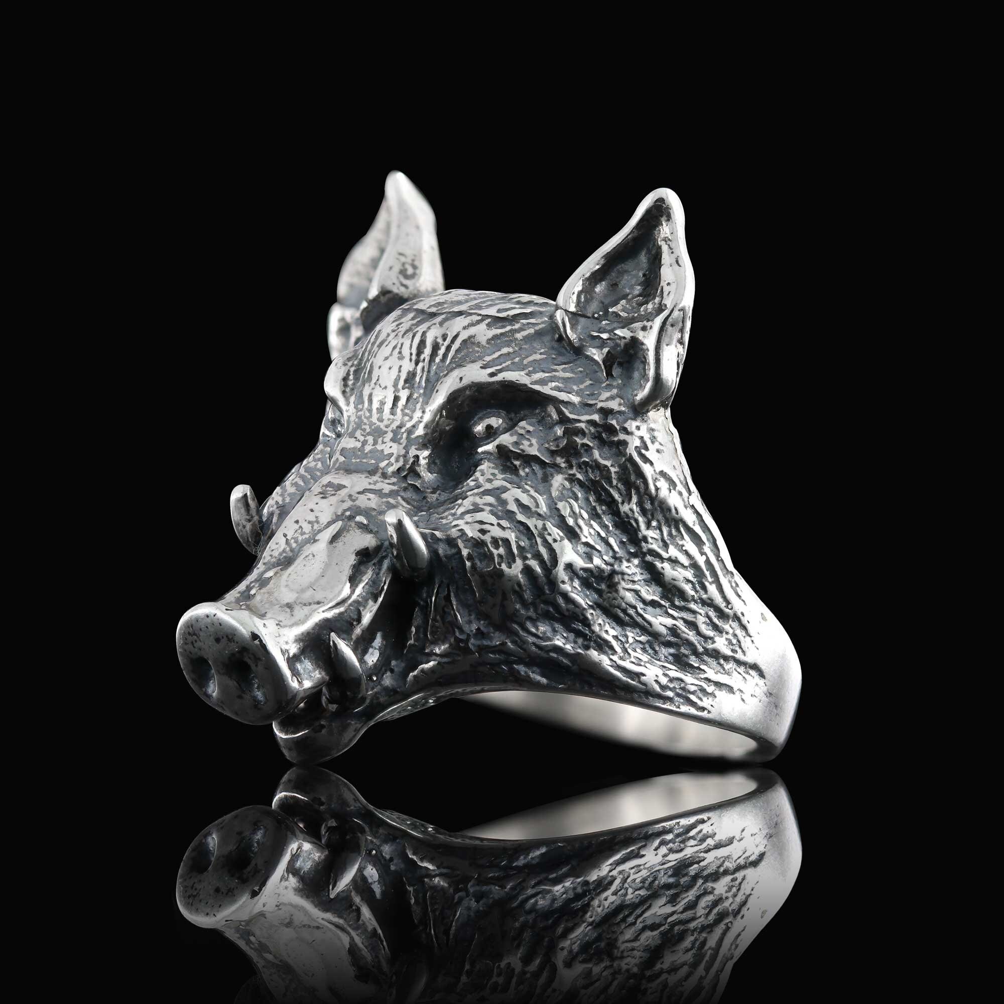 Beast Wild Boar Totem Biker Rings Men's Pig Sacrifice Stainless Steel Ring Punk Animal Jewelry Rings AliExpress | Boar Ring For Men, Stainless Steel Pig Ring, Vintage Wild Boar Rings, Norse Viking Beast Wild Boar Totem Biker Rings Men's Pig Sacrifice Stainless Steel Ring Punk Animal Jewelry Rings AliExpress | Boar Ring For Men, Stainless Steel Pig Ring, Vintage Wild Boar Rings, Norse Viking
