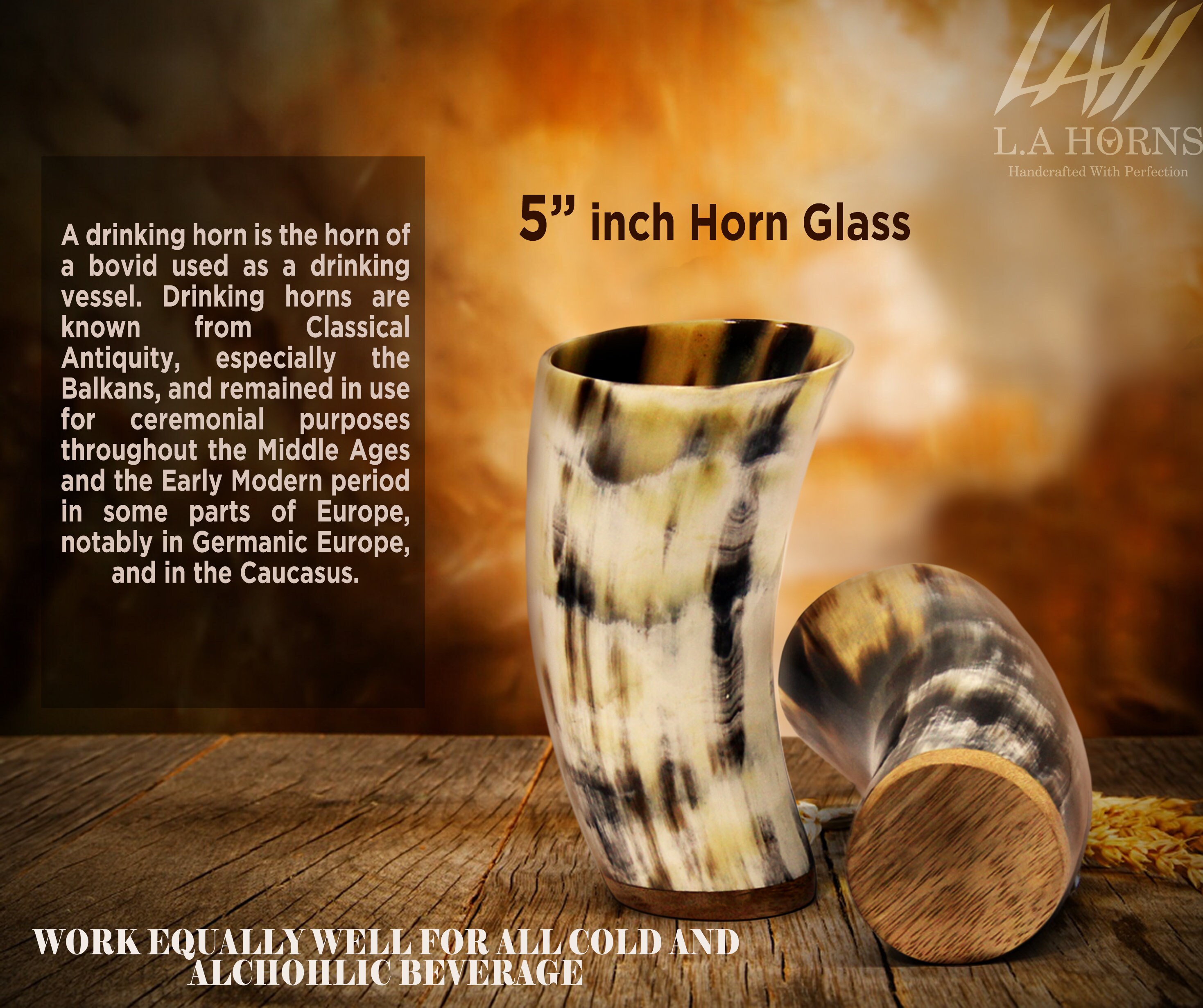 Drinking Horn Mead Cups Free Personalization Engraving Etsy UK