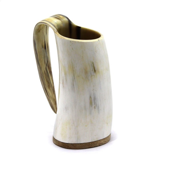 Viking African Horn Mug  -100% Authentic Beer Horn Tankard. Leak Proof & Smell Proof Horn Beer Mug | Viking Gift
