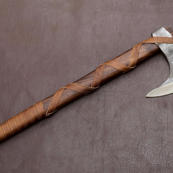 Only Viking Axe - Premium Handcrafted Gift For Him | Medieval Hatchet Axe | Battle Axe | Bearded Axe | War Axe