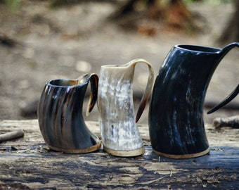 Authentic Viking Beer Horn Tankard | Free Personalization -Birthday & Groomsmen's Gifts for Him