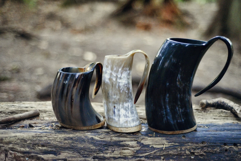 Authentic Viking Beer Horn Tankard Free Personalization Birthday & Groomsmen's Gifts for Him image 1