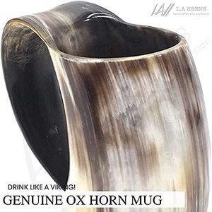 Authentic Viking Beer Horn Tankard Free Personalization Birthday & Groomsmen's Gifts for Him image 8