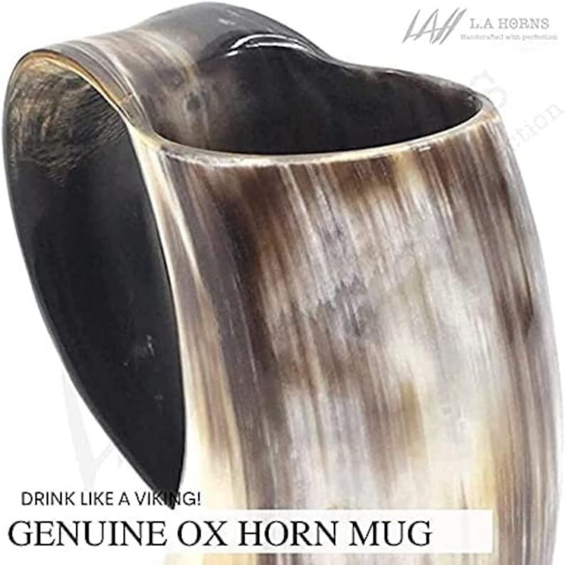 Authentic Viking Beer Horn Tankard Free Personalization Birthday & Groomsmen's Gifts for Him image 8