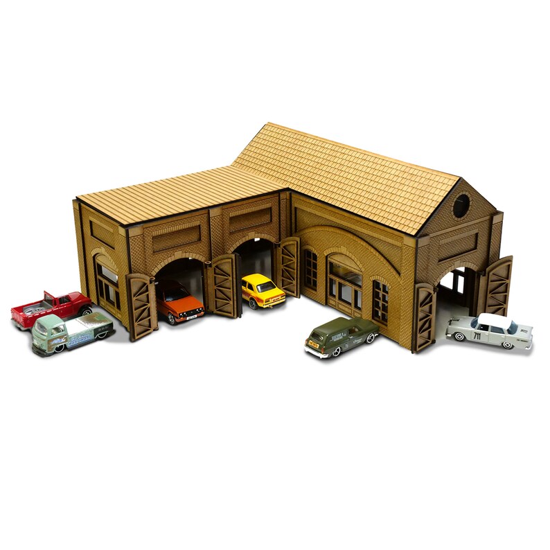 1/64th Scale Model Car Garage Kit Old Works Etsy UK
