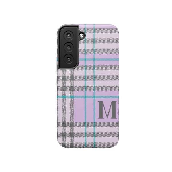 Custom Plaid Slim phone Case, Luxury Plaid Cover for Samsung S22, Galaxy S22 Ultra Case, Galaxy S21 Plus Case, Galaxy S21 Case, Gift