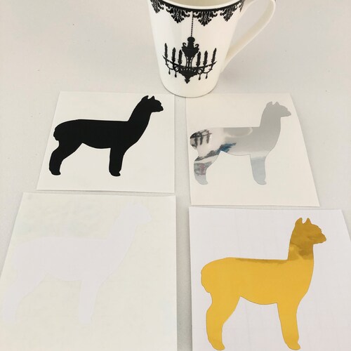Alpaca Decal/Sticker, Alpaca Wall decal, Animal Decal, Animal Sticker