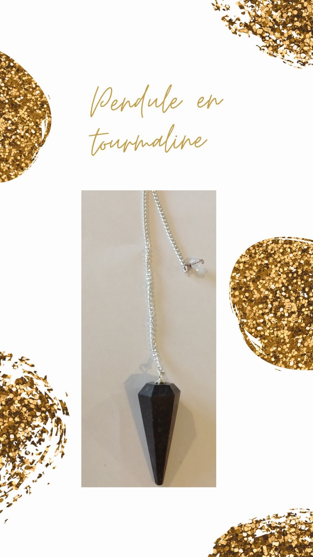 Pendule en Tourmaline