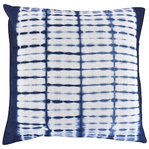 5 Pieces Cushion Throw Fabric, Indien Indigo Tie Dye Cushion Cover 16x16 2 Pcs Shibori Home Decor Pillow Case