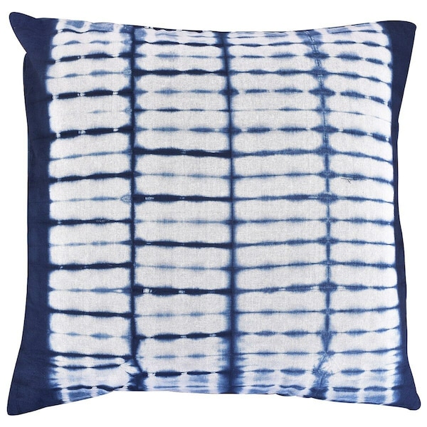 5 Pieces Cushion Throw Fabric, Indien Indigo Tie Dye Cushion Cover 16x16 2 Pcs Shibori Home Decor Pillow Case