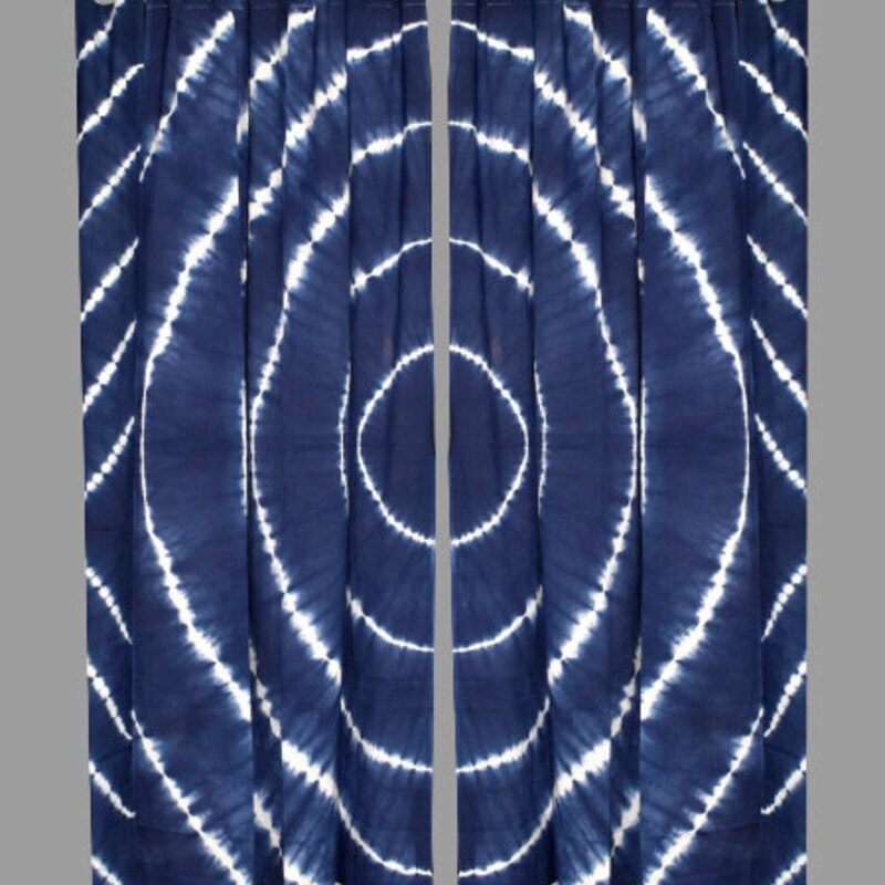 Shibori Curtains - Etsy