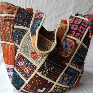 Damen Einkaufstasche / Banjara-Tasche / Picknick-Handtasche / Afghanische Tasche / Umhängetasche / Stickerei-Tasche / Patchwork-Tasche /