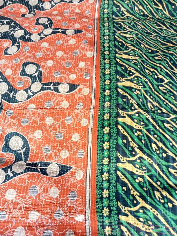 Amazing Vintage Old Kantha Quilt Handmade Patch Work Old Antique Look Cotton Kantha Quilt Old Kantha Quilt Bedsheet Vintage Kantha Quilt Etsy Canada