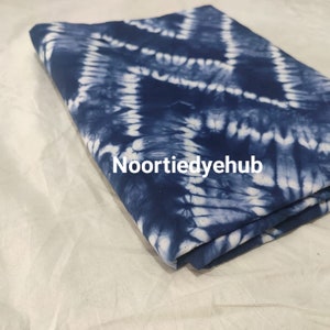 Tie dye Cotton fabric Blue Indian Bandhani Print Light Weight Fabric Hand Dye Natural Color women&#39;s clothing girls Dress Fabric