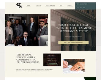 LAWYERS Showit Website Template, Attorneys or Legal Advisors