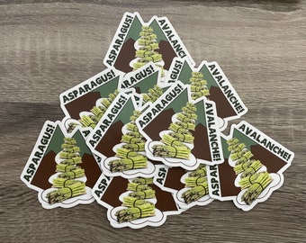 Asparagus Avalanche Sticker