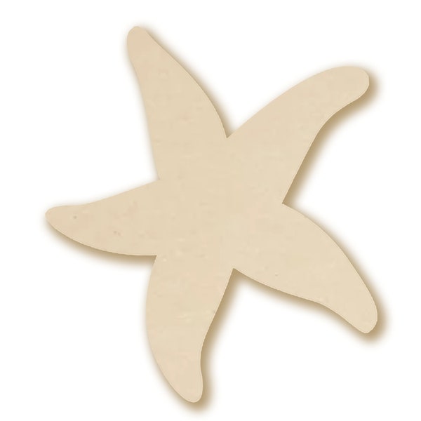 Starfish Shape Any Size MDF wood cutout Unfinished MDF wood shape