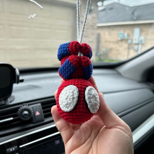 Handmade Hanging Spider-Man (Crocheted Hanging Spider-Man)