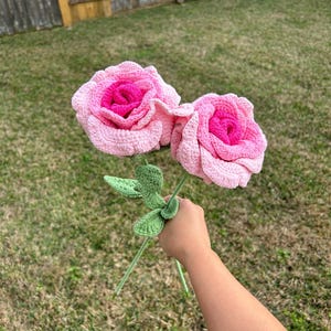 Crochet Jumbo Roses Flowers, gifts for mom、mothers day gifts、birthday gifts、A gift for her , Valentine gift