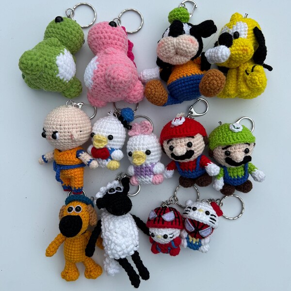 Cartoon Keychain - Etsy