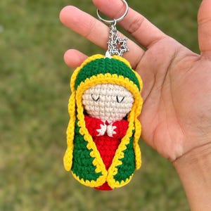 Crocheted Our Lady of Guadalupe Rosary Hanging image 10