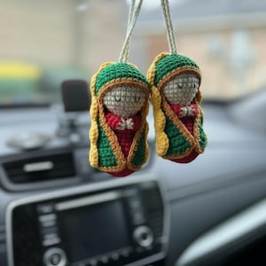 Crocheted Our Lady of Guadalupe Rosary Hanging image 7
