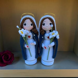 Crocheted Our Lady of Guadalupe Rosary Hanging image 9