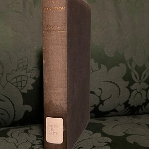 Vintage Book Religion in Transition by Vergilius Ferm 1930s religious studies Christian book