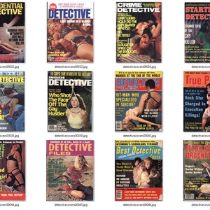 Collection of over 3,900 scans of detective magazine covers from &#39;50s - &#39;80s