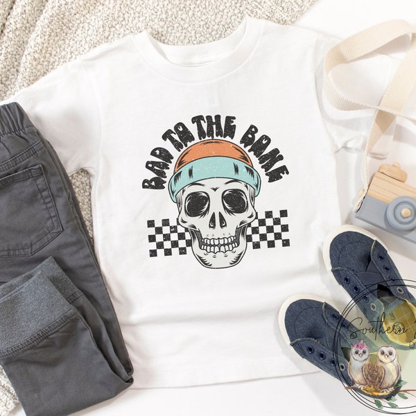 Bad Bones Shirt, Cool Kid Onesie®, Motorcycle Shirt, Youth Shirt, Boy Shirt, Toddler Shirt, Baby Gift, Boy's Gift, Bodysuit