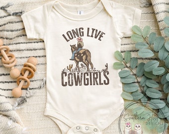 Long Live Cowgirls Shirt, Country Onesie®, Horse Girl Shirt, Rodeo Onesie®, Cute Shirt, Country Girl Shirt, Bodysuit