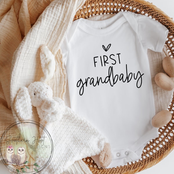 First Grandbaby Onesie®, Grandparents Onesie®, Grandbaby Onesie®, We're Pregnant Onesie®, Pregnancy Announcement, Bodysuit