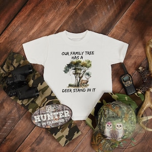 My Family Tree Has A Deer Stand In It Shirt Deer Hunting Shirt, Boy Onesie®, Toddler Shirt, Country Boy Shirt, Youth Graphic Tee