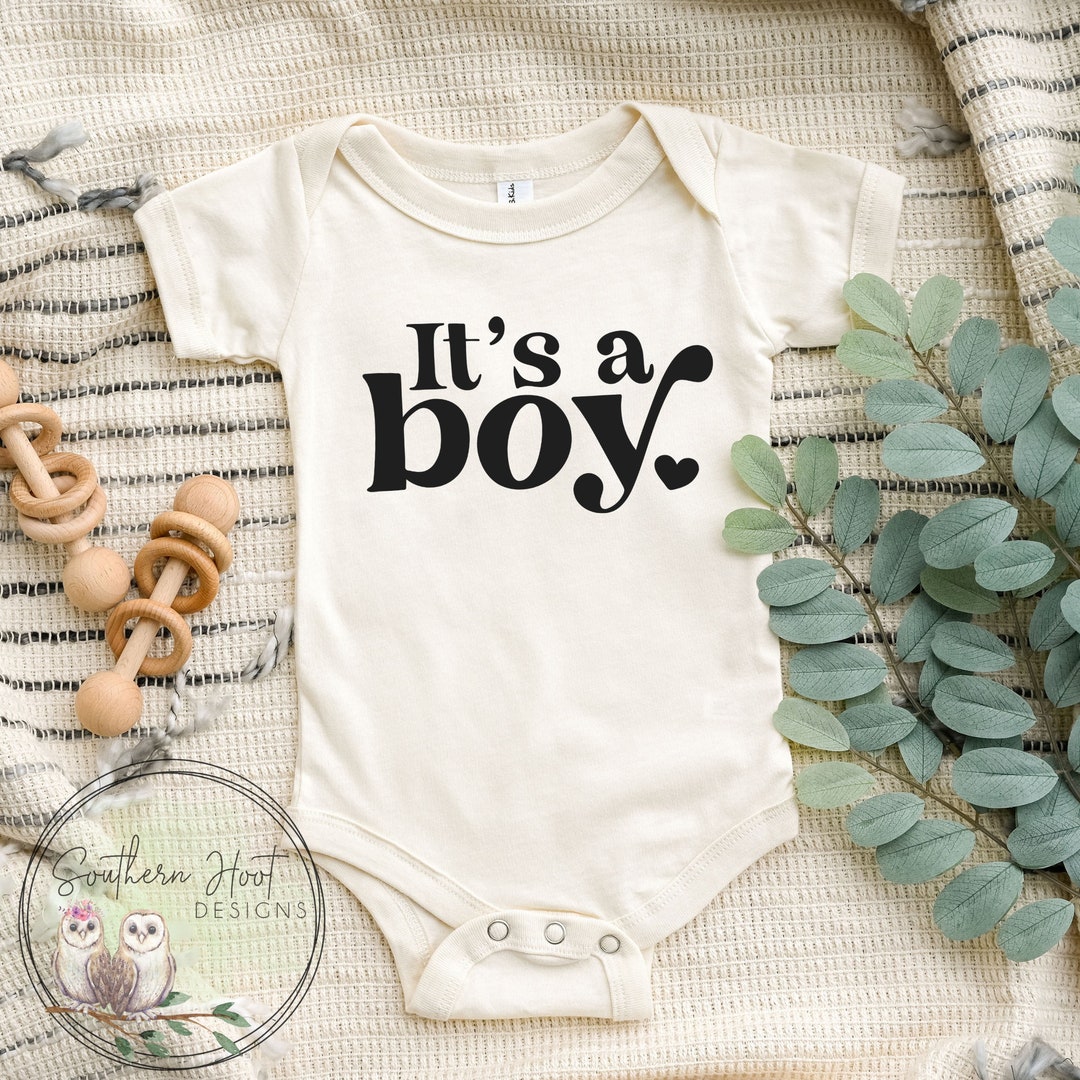 It's A Boy Onesie®, Gender Reveal Onesie®, He or She Onesie®, Baby