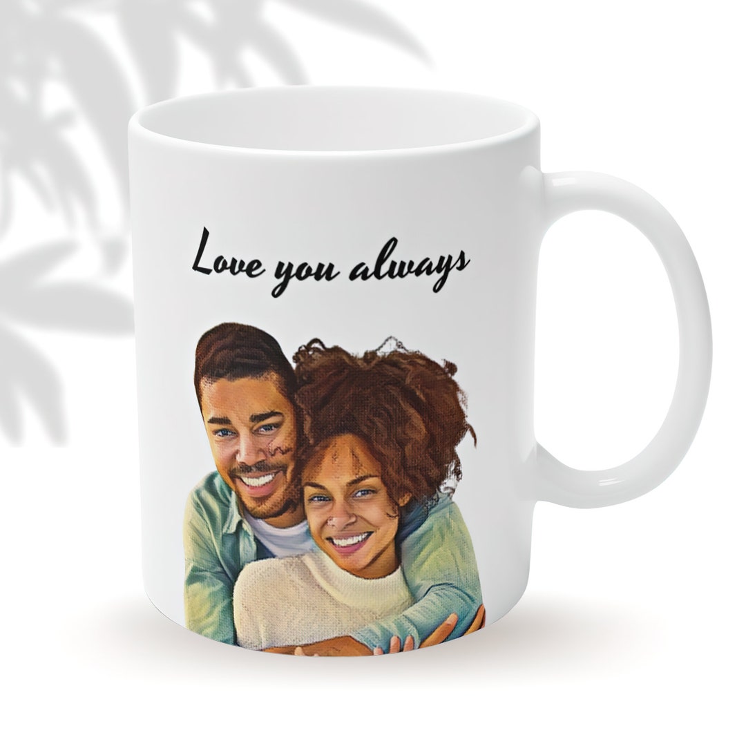 Personalized Photo Mug Custom Couple Photo Mug Anniversary - Etsy