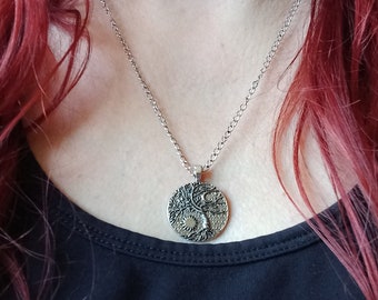 Necklace tree of life with sun and moon